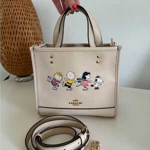Coach Cream Peanuts Satchel